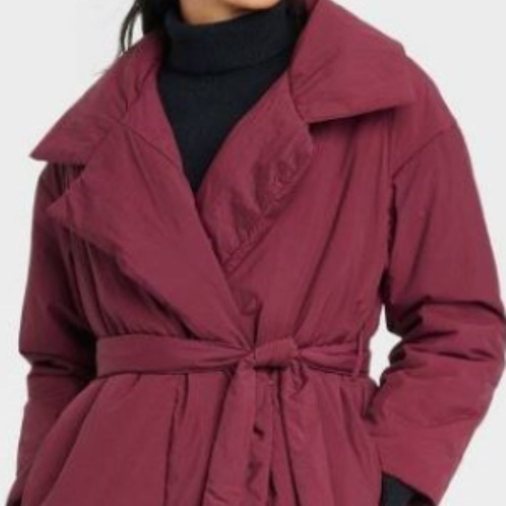 A New Day Wrap Jacket Coat Red Brand New